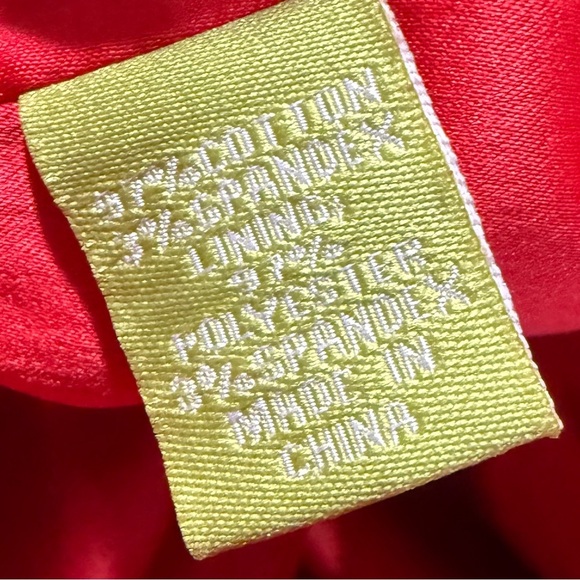 Elizabeth McKay Red Sheath Dress Bateau Neckline zip up back❤️ - Picture 6 of 6